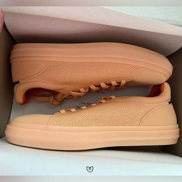 Rothy’s New Women’s RS02 Sneakers Athleisure Creamsicle Orange 9.5 - Picture 2 of 13